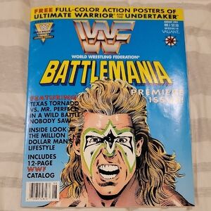 WWF Battlemania Premier Issue Magazine